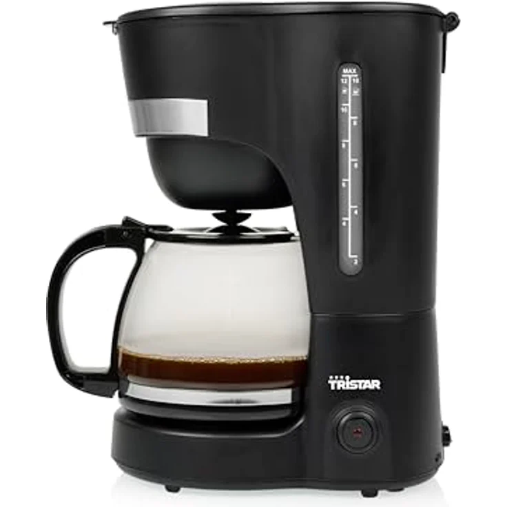 Tristar Filterkaffeemaschine CM-1282 - 1,25 L, Max. 12 Tassen, Permanentfilter, Anti-Tropf-System & Warmhalten - 750 W – Bild 1