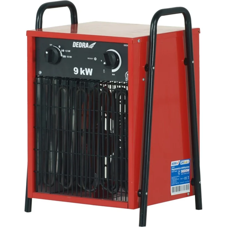 dedra Elektrische Heizung 9Kw 3 Phase, Thermostat-Lüfterfunktion, 400 V - DED9924 – Bild 1