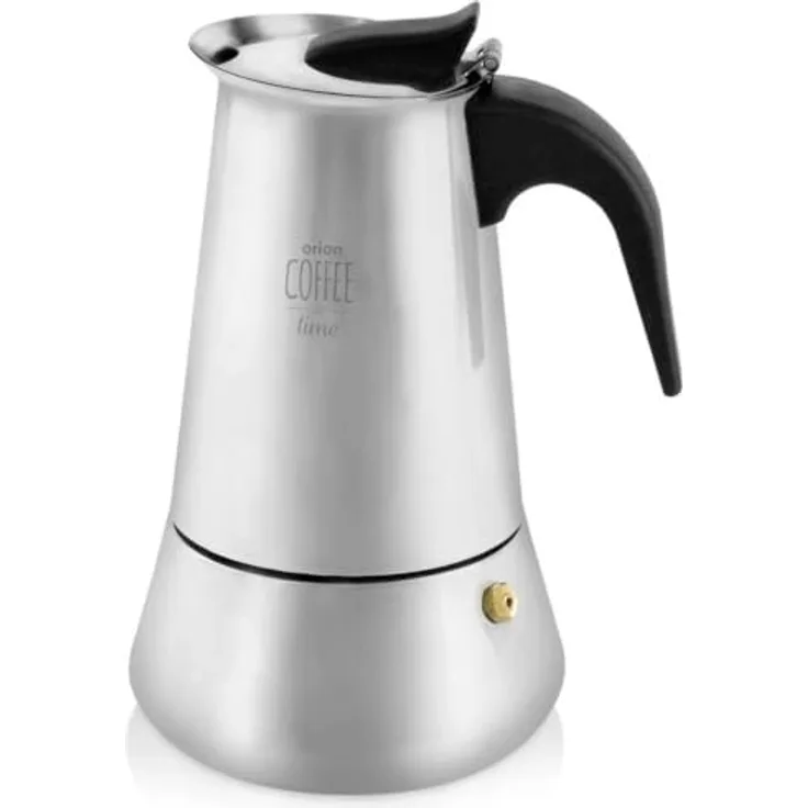 Orion Kaffeemaschine Kaffeemaschine aus Stahl, Espressokanne