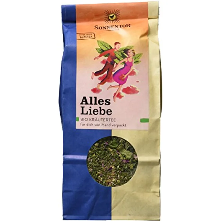 Sonnentor Alles Liebe Tee Bio - Lose, aromatische Kräutermischung mit THC-armen Hanf, 50 g