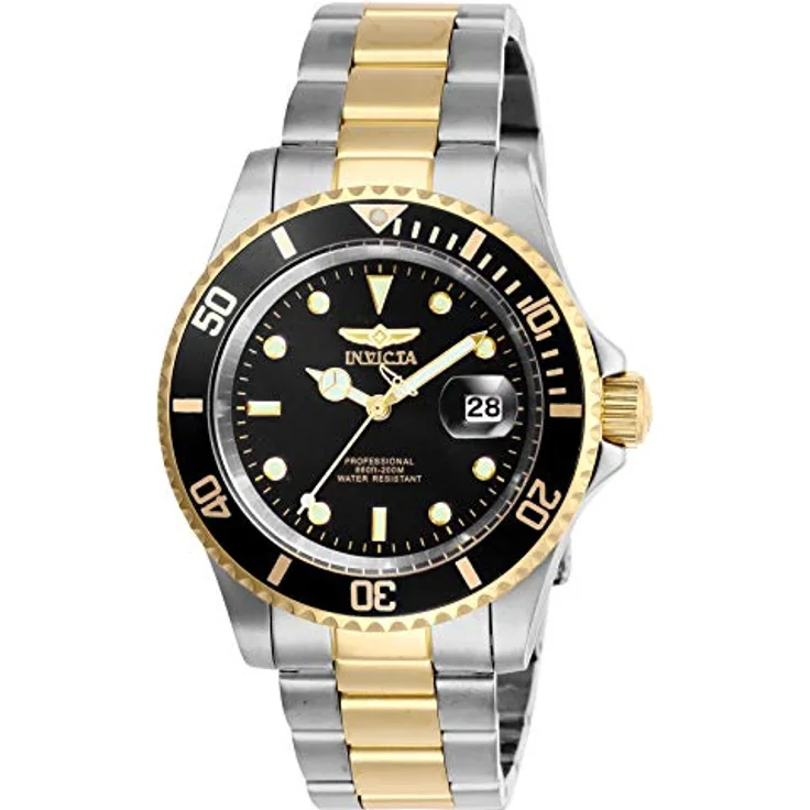 Invicta Pro Diver Herren Armbanduhr, Edelstahl, Quarzwerk, 40mm, Rund, Datum