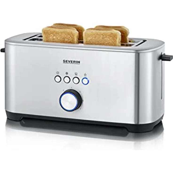 Severin AT 2512 2-Schlitz-Toaster, 1400W, 7 Bräunungsstufen, edelstahl – Bild 5