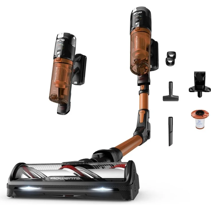 Rowenta XForce Flex 13.60 Akku-Stielstaubsauger, Anniversary Edition mit 150W Leistung und 60 Minuten Laufzeit, schwarz – Bild 1