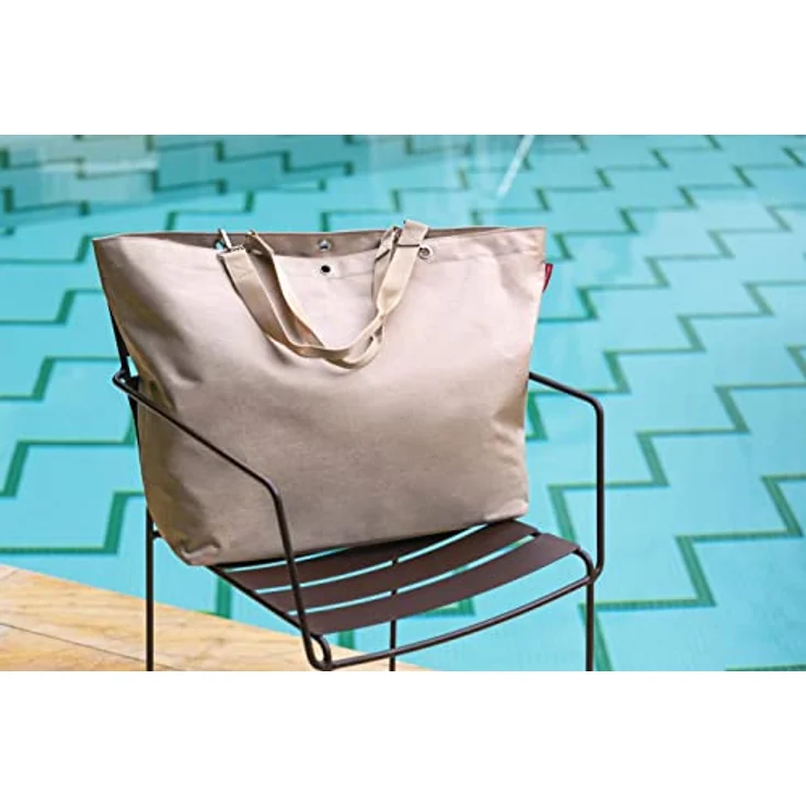 reisenthel Einkaufstasche Strandtasche shopper XL Badetasche Umhänge-Beutel Sack twist coffee – Bild 5