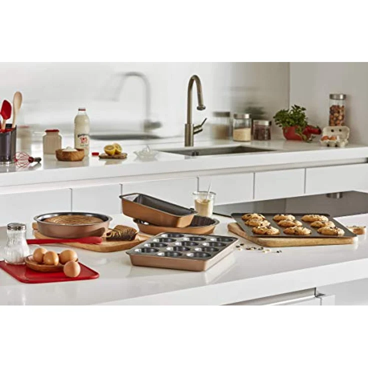 Tefal J2559614 Airbake Backform, 23 cm, Antihaftbeschichtung, Stahl, Braun – Bild 8