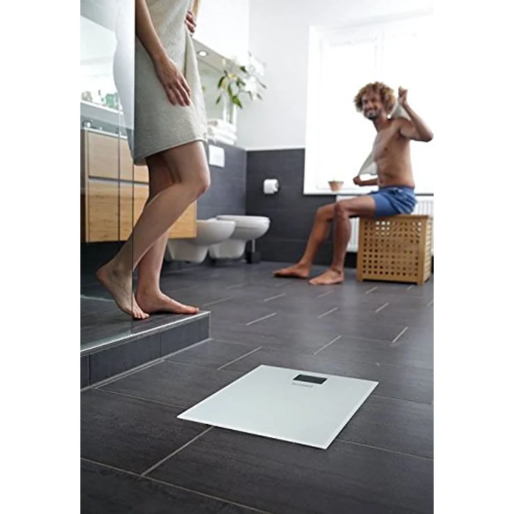 Ecomed PS, 72E digitale Personenwaage bis 150 kg, Badezimmerwaage aus Glas mit automatischer Abschaltung – Bild 5