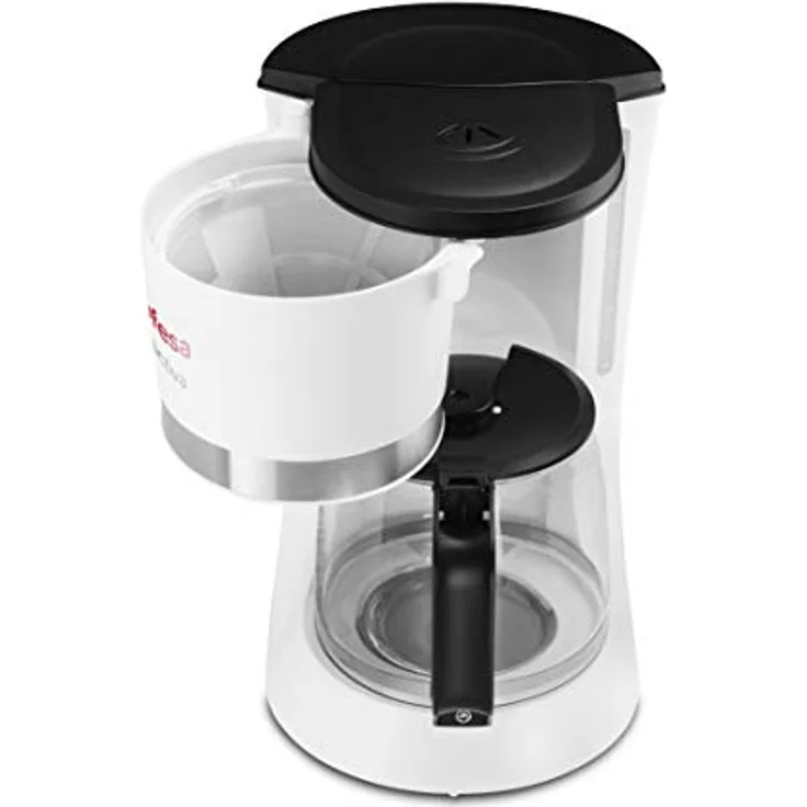 Ufesa CG7113 CG7113-Filterkaffeemashione, mit Kapazität für 6 Tassen oder 0,6 l, Permanentfilter, automatische Abschaltung, Tropfventil, W, Warmhaltungsfunktion, 600, Kunststoff, Weiß-Schwarz – Bild 4