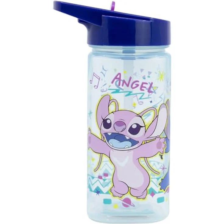 Storline Trinkflasche Disney Stitch, 510 ml mit auslaufsicherem Strohhalm, Kunststoff, ideal für Kinder – Bild 3