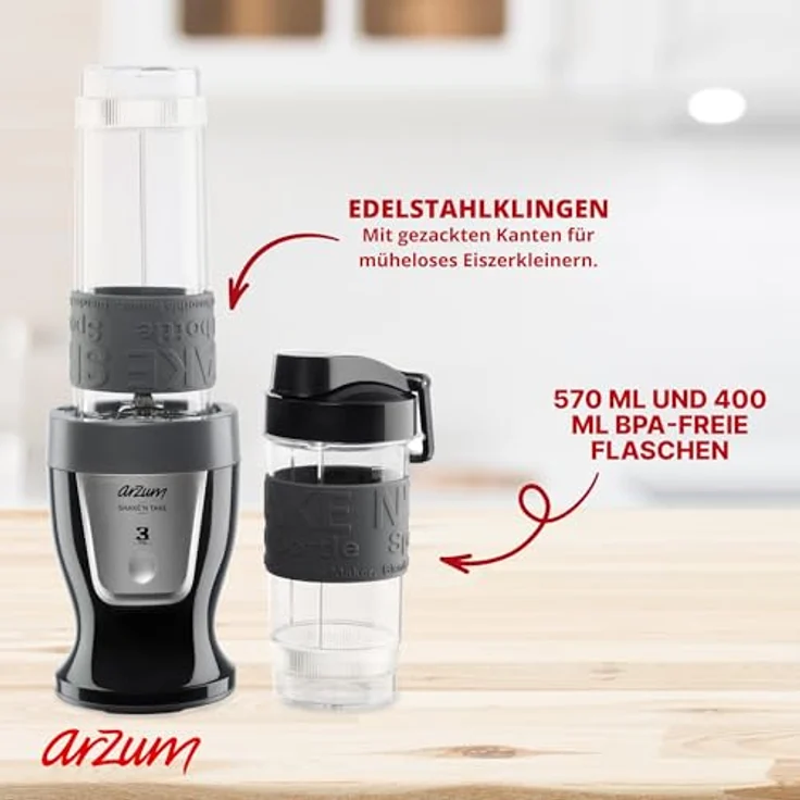 Arzum Shake'n Take Mixer AR1032 schwarz – Bild 6