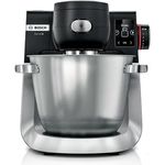 Bosch MUMS6ZS38 Multifunktions-Küchenroboter, INOX/Black, 1600-W-Motor, intelligente Sensorik, präzise Waagen