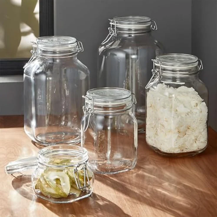 Bormioli Rocco Fido Behälter Vase, Hermetischer Verschluss 0.75 Liter, Glas, Transparent, 1 Stück – Bild 10