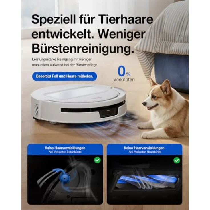 ECOVACS T90 MAX PRO OMNI EU WHITE, Saug- und Wischroboter mit 3.800 Pa Saugkraft, selbstreinigendem Rollenmopp und 100°C-Heißwasser-Waschen – Bild 5