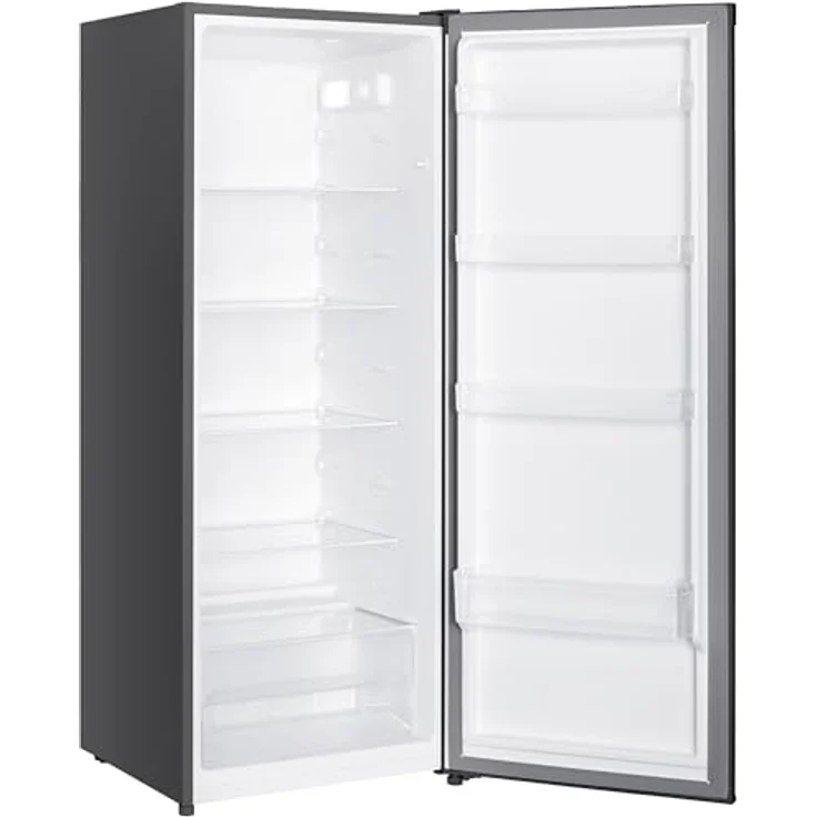 homeX CS2422E-S Kühlschrank ohne Gefrierfach, 242 Liter, freistehend, silber, 143 cm hoch, leise 37 dB, mechanische Temperaturregelung, 5 verstellbare Ablagen – Bild 10