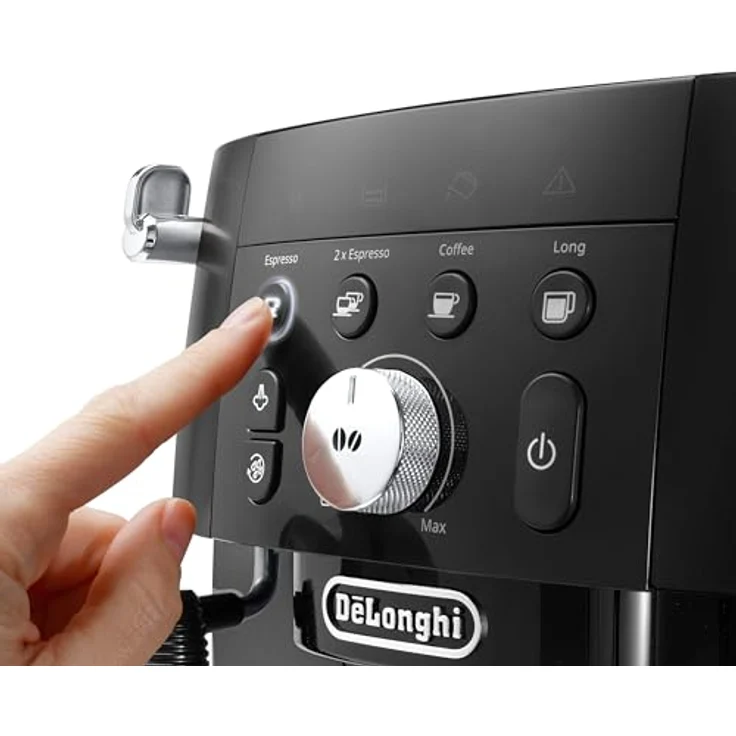 De'Longhi Magnifica S Smart ECAM 230.13.B Kaffeevollautomat mit Milchaufschäumdüse für Cappuccino, Espresso-, Kaffee- und Long Coffee Direktwahltasten und Drehregler, 2-Tassen-Funktion, schwarz – Bild 5
