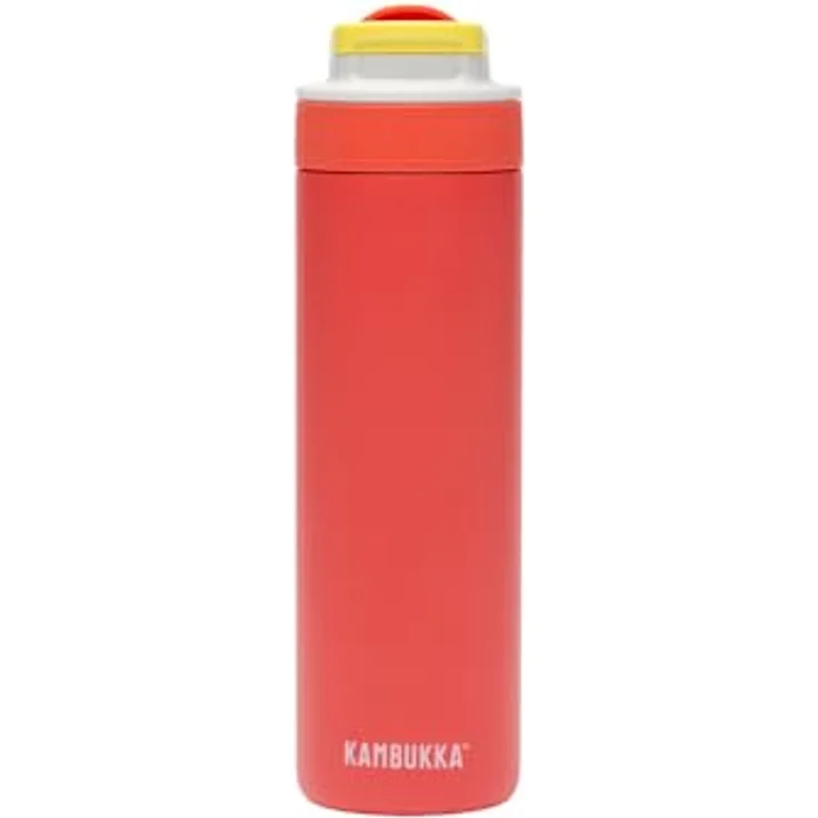 Kambukka Lagoon, 600ml Kunststoff-Wasserflasche mit auslaufsicherem Strohhalm, schmutz- und geruchsresistent, spülmaschinenfest - Neonfantasie – Bild 1