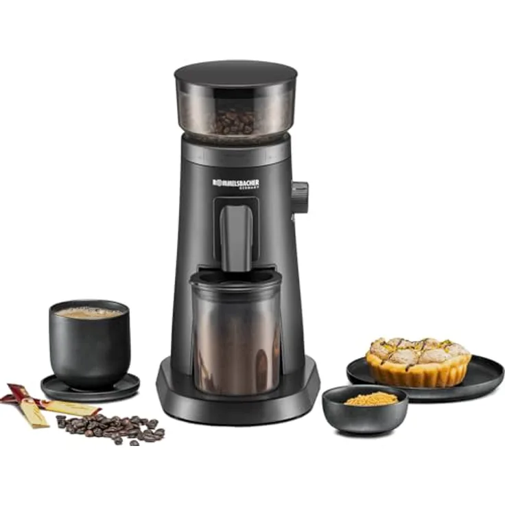 Rommelsbacher EKM 600, Elektrische Kaffeemühle mit präziser Mahlgradeinstellung