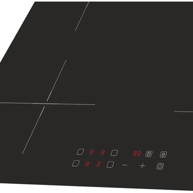 Oranier Kochfeld 60 cm Induktion KFI900 autark - Glaskeramik Induktionskochfeld mit roter LED Anzeige & Touch Control Steuerung – Bild 4