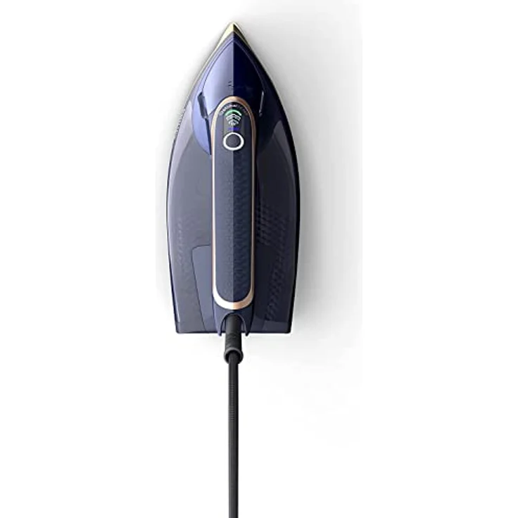 Philips Azur 8000 Serie Dampfbügeleisen - 85 g/min Konstanter Dampf, 260 g Turbo-Dampfstoß, 3000 W, OptimalTEMP Technologie, SteamGlide Elite-Bügelsohle, Dunkelblau (DST8050/20) – Bild 2