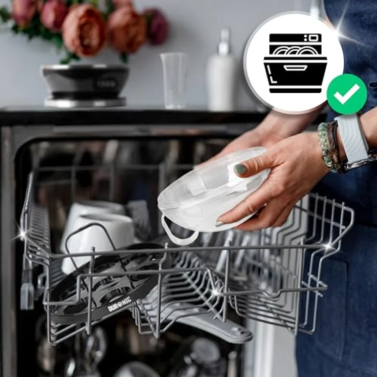 Duronic EB27 BK Eierkocher, elektrischer Eierkocher für bis zu 7 Eier, 400 W mit Härtegradeinstellung, Timer & Überhitzungsschutz, schwarz – Bild 5