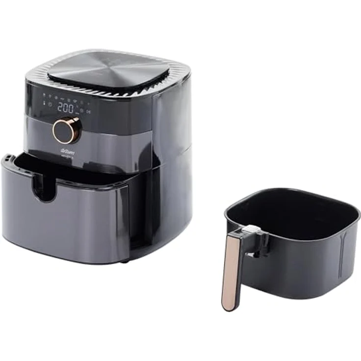 Arzum Heißluftfritteuse Airtasty Air Fryer 1750W 6 Liter 8 Programme, Schwarz – Bild 6
