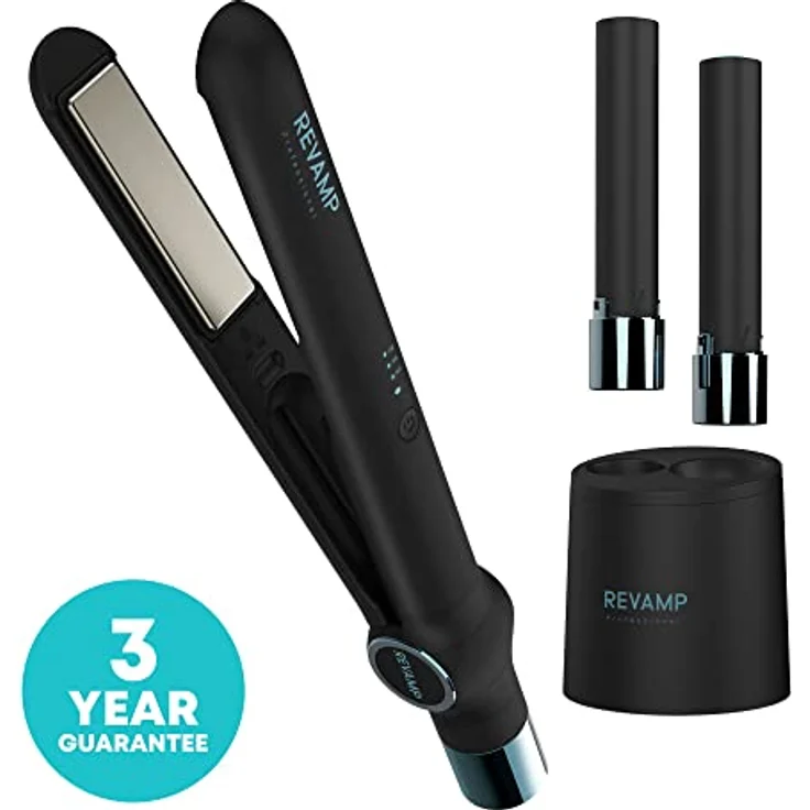 Revamp Progloss iGen kabelloses Keramik-Glätteisen – Tragbare, kabellose Glätteisen, ultraschnelle digital gesteuerte Hitze, Abschaltautomatik, USB-Ladekabel – Must-Have für die Reise – Bild 3