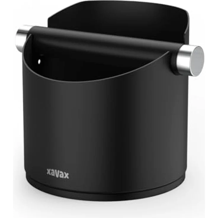 Xavax Abklopfbehälter für Kaffeesatz (Knock Box Barista, Abschlagbehälter rutschfest, Abschlagbox Espresso, Kaffeebehälter Espresso, Ausklopfer geräuscharm für Kaffee, Abschlagkasten für Siebträger) – Bild 2