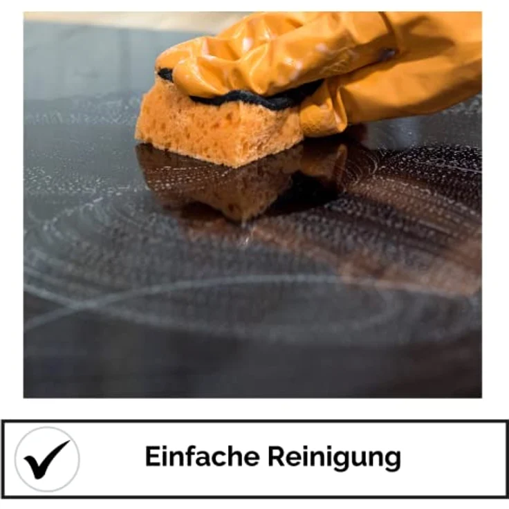 Yuna Calor EBK4 Glaskeramik-Kochfeld Herdplatte Glaskeramik 4 Kochzonen Timer – Bild 7