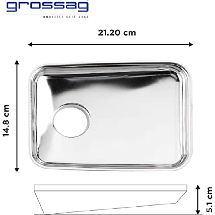 grossag Fleischwolf für KitchenAid Größe 5 Edelstahl Spülmaschinenfest Inklusive 3 Lochscheiben – Bild 4