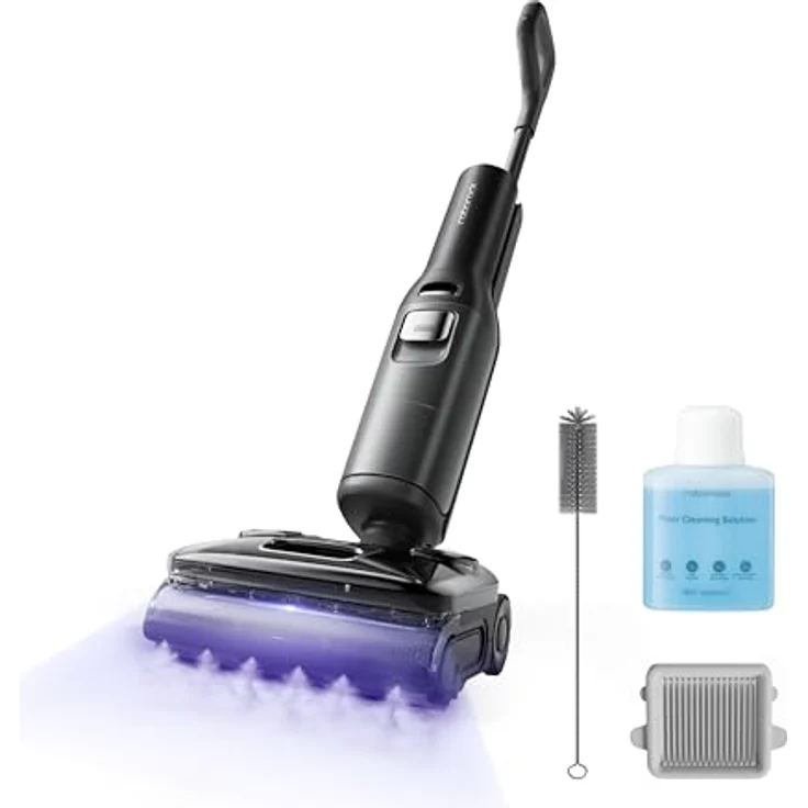 Roborock F25 Ultra Nass Trockensauger mit Dampf, 180 °C Dampfmopp, 22 kPa Saugkraft, KI-unterstützte Räder, Blaulicht – Bild 1