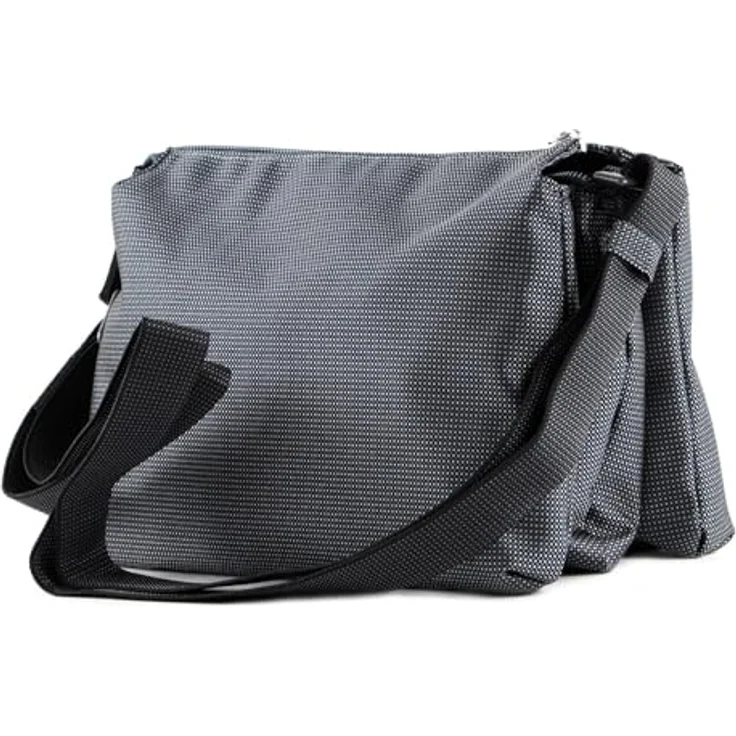 Mandarina Duck MD20 Pochette QMT32, Legere Beuteltasche aus robustem Polyester, Grau, für Damen – Bild 4