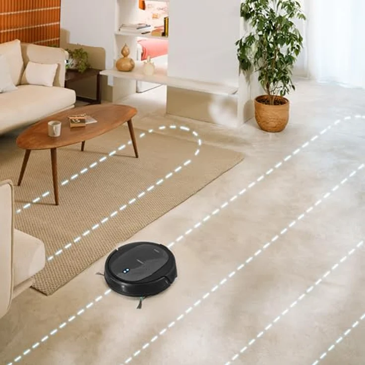 Cecotec Conga M20, Staubsaugerroboter mit 7000 Pa Saugleistung, Gyroskop-Navigation, 160 Minuten Autonomie, App Control und Multifunktionsbürste – Bild 3