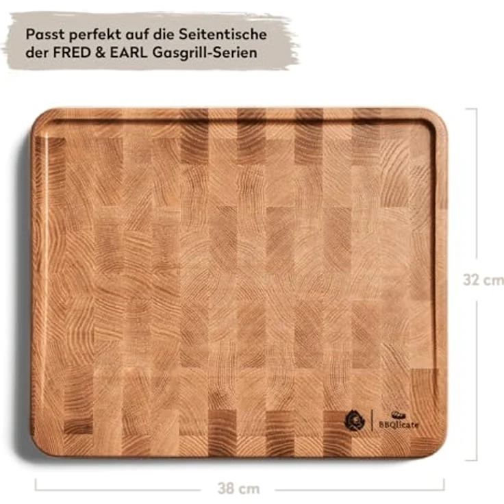 Burnhard Schneidebrett Eiche inkl. Kunststoffbrett – Bild 2