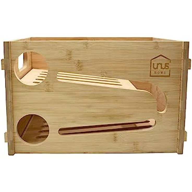 UNUS Home Bierkasten Flaschenrutsche aus Holz, Flaschenhalter für Kühlschrank, ca. 39x31x25 cm – Bild 2