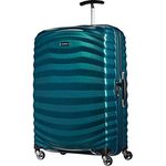 Samsonite Lite-Shock - Spinner L Koffer, 75 cm, 98,5 L, mit 4 Rollen, Blau (Petrol Blue)