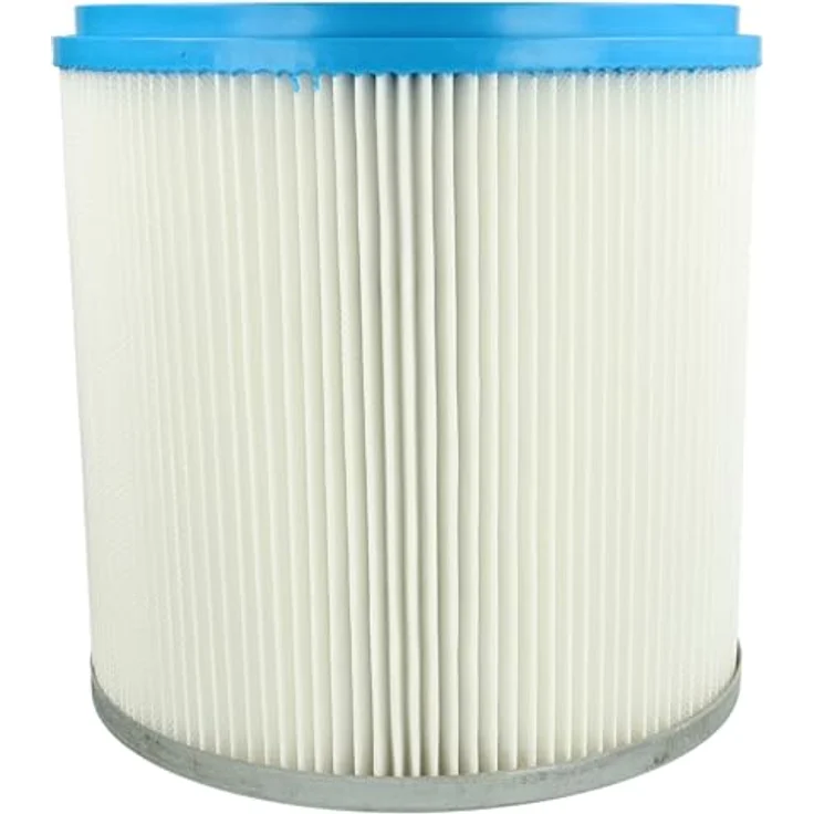 vhbw 4X Faltenfilter für Starmix HG 8, SRP2HG8, HG 61 DW, HG 7, HG 6 - Staubsauger Patronenfilter, Blau Silber Weiß, auswaschbar und optimale Saugleistung – Bild 2