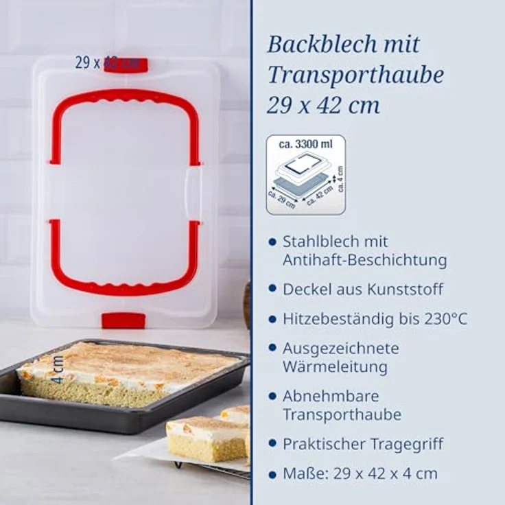 Dr. Oetker Backofen-Backblech, Breite 42 cm, Tiefe 29 cm – Bild 3