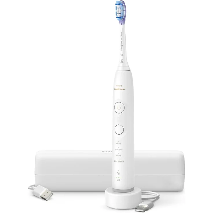 Philips Sonicare 7100 HX7420/01, elektrische Schallzahnbürste mit sanfter Reinigung für gesunde Zähne und Zahnfleisch, Weiß