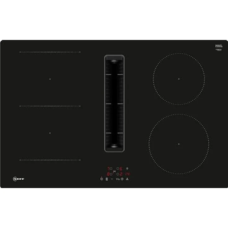 V58NBS1L0, Induktionskochfeld mit integriertem Dunstabzug, N50, Breite 80 cm, Rahmenlos aufliegend, Silence