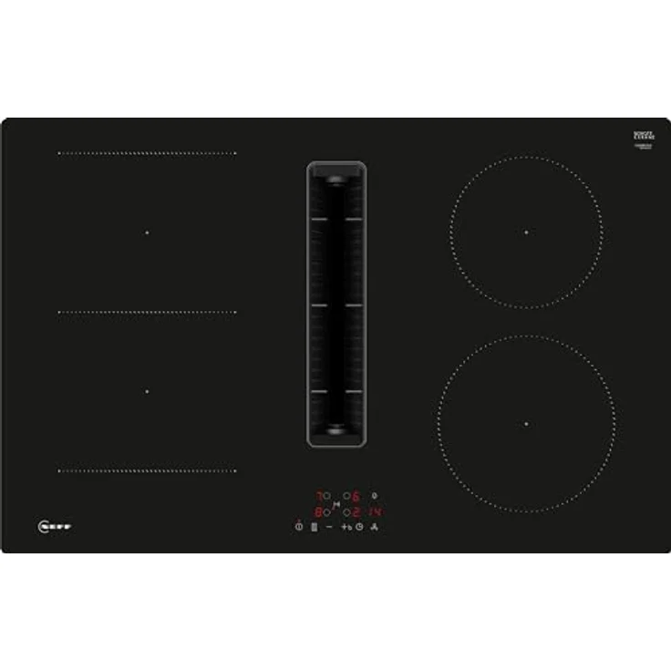 Neff Set V58NBSGA7 bestehend aus V58NBS1L0 Induktionskochfeld mit Dunstabzug, 80 cm, rahmenlos aufliegend, N 50 und Z861SB2 90° Flachkanalbogen mit großem Radius, vertikale Konfiguration – Bild 2