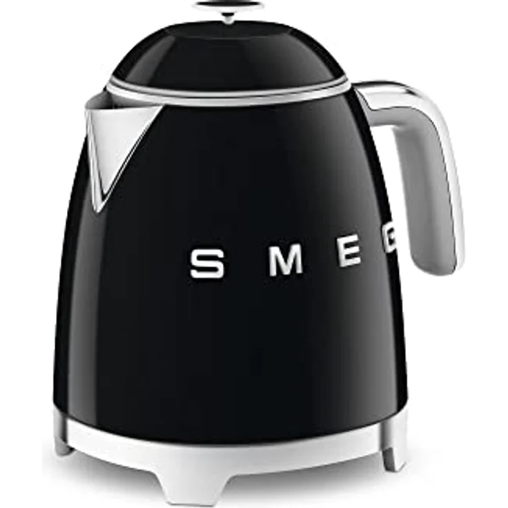 Smeg KLF05BLEU Wasserkocher Mini 50's Style, 1400W, 0,8 L, Kunststoff, Wasserstandsanzeige, schwarz – Bild 4
