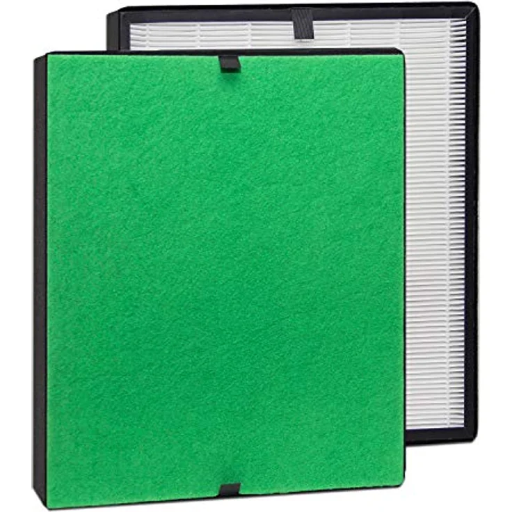 alfda alfdaTrueHEPA Filter-Komplett-Set für ALR300 Comfort Luftreiniger, antibakterieller Partikel-Filter, grüner Catechin-Vorfilter, TrueHEPA-Filter mit 99,95% Wirkungsgrad, Allergiker geeignet – Bild 1