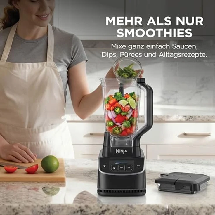 NINJA Mixer UltraCrush BP201EU, Standmixer mit hochleistungsfähigem Motor und Auto-iQ-Programmen – Bild 5