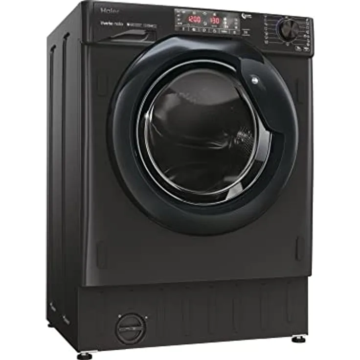 Haier SERIE 4 HWQ90B416FWBB Einbau-Waschmaschine/Frontlader / 60 cm/Energieeffizienzklasse A/Dampffunktion/Aqua Stopp-Wasserschutz