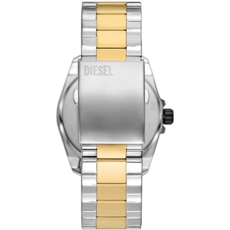 Diesel Herrenuhr Ms9 Quarz/3-Zeiger Datum Uhrwerk 44 mm Gehäusegröße mit Edelstahlarmband DZ2196 – Bild 3
