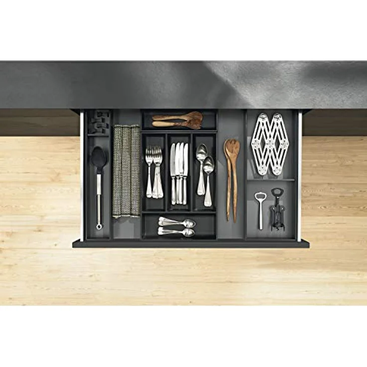Blum LEGRABOX AMBIA-LINE 200, Küchen Organizer mit Querteiler, seidenweiss matt, für optimale Schubladenorganisation – Bild 2