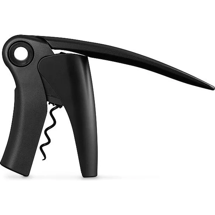 Le Creuset Lever LM-150 Weinöffner schwarz Matt, Flaschenöffner, Schwarz