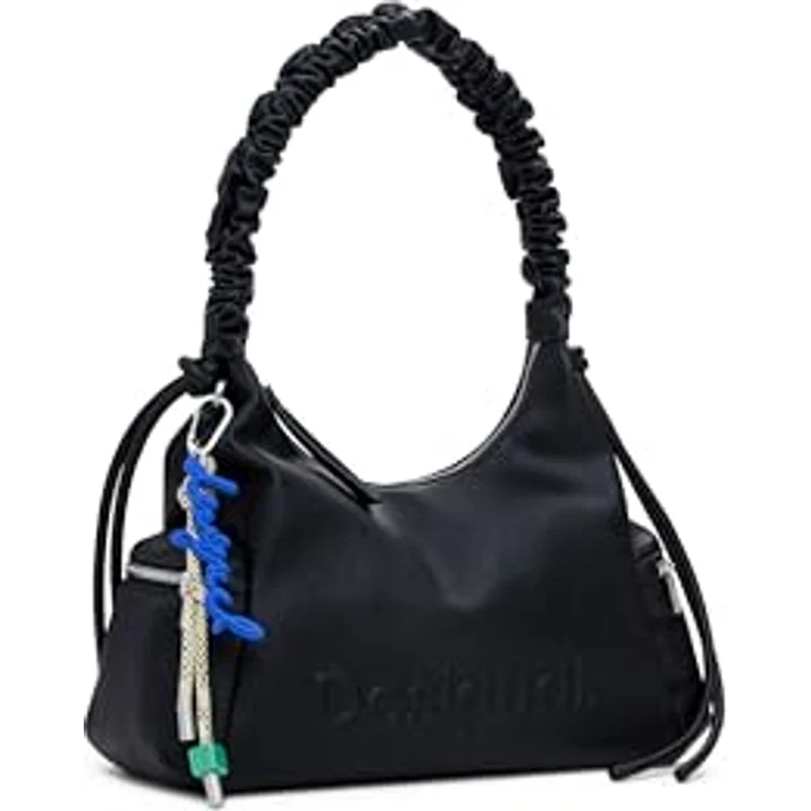 Desigual Half Logo Montville, Damenhandtasche, Schwarz, 7 l, verstellbarer Trageriemen – Bild 1