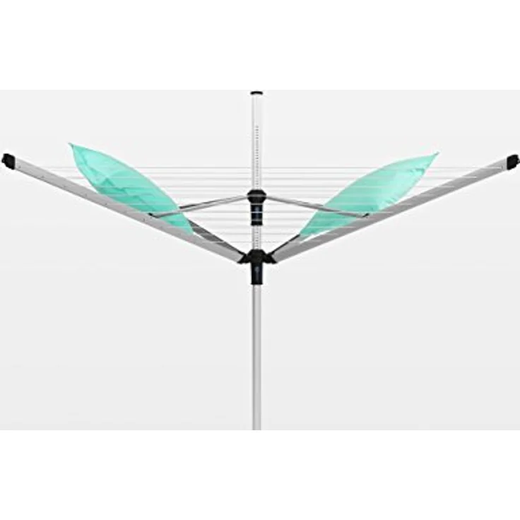 Brabantia 100222 Lift-O-Matic 50 M Wäschespinne - 50 mm Rohr mit Kunststoff-Bodenhülse, Hülle und Wäscheklammerbeutel – Bild 10