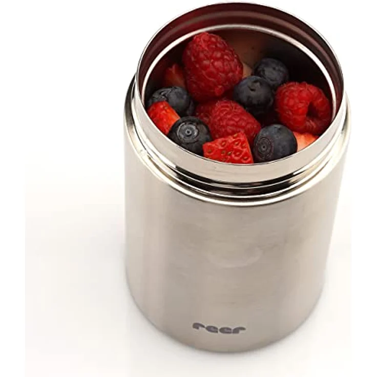 Reer Edelstahl-Warmhalte-Box PURE für Baby-Nahrung, 300 ml, silber 90408 W – Bild 6