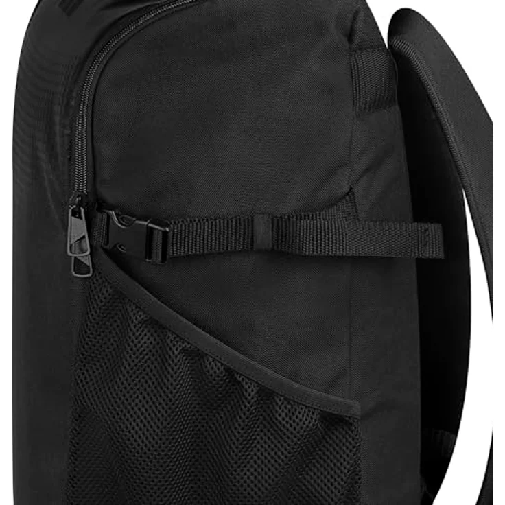 adidas Performance Sportrucksack BackPack Combat Sports, 30L, schwarz/weiß mit Seitentasche für Wasserflaschen und gepolstertem Laptopfach – Bild 5